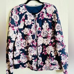 Floral Quilted Women's Jacket. Size 14